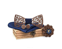 LESENI METULJČEK <br>K1 ~ DARILNI PAKET<br /><span>(ROBČEK, BROŠKA, GUMBI )</span>