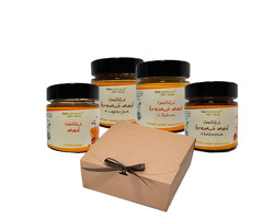 MEDENI UŽITKI <br>DARILNI PAKET<br /><span>(ŠTIRJE MEDI)</span>