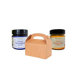 MEDENO SADNA HARMONIJA <br>DARILNI PAKET<br /><span>(MARMELADA GROZDJE, MED ŠIPEK)</span>