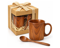 LESENI KOZAREC + ŽLIČKA<br>#2 - DARILNI SET<br /><span>(250 ML)</span>