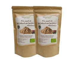 BIO POPOLNI PROTEINI 80% <br>VEČKOMPONETNI MIX ~S KAKAVOM<br /><span>(2 x 400 G)</span>