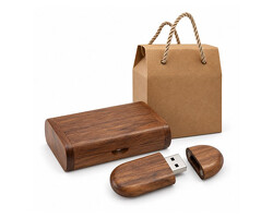 USB KLJUČ V LESENI ŠKATLJICI<br>DARILNI SET<br /><span>(64 GB)</span>